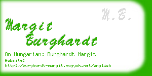 margit burghardt business card